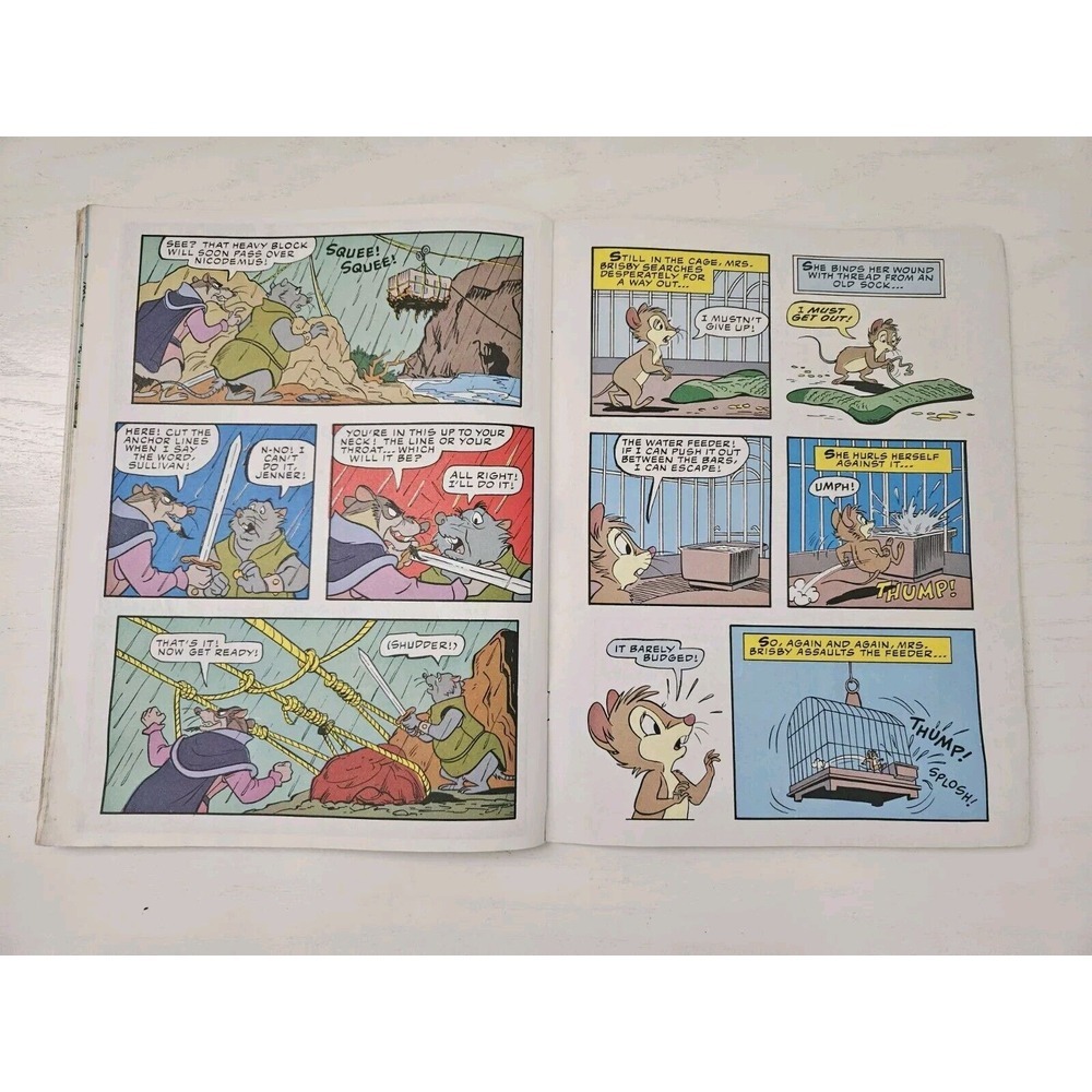 Vintage The Secret Of Nimh Graphic Novel Comic Paperback-1982 Golden Press - Picture 11 of 11